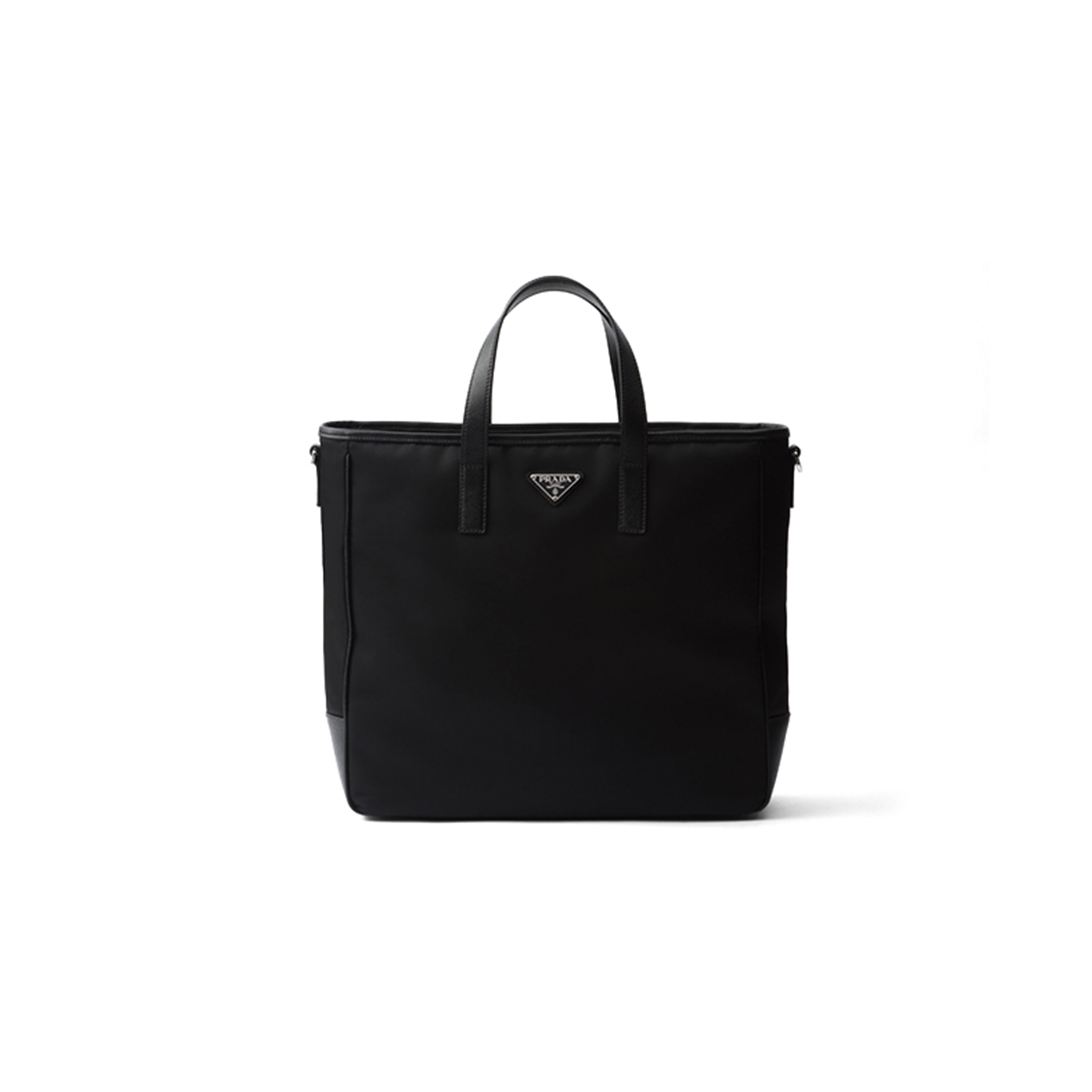 PRADA RE-NYLON AND SAFFIANO LEATHER TOTE BAG 2VG064 (36*34*10cm) 